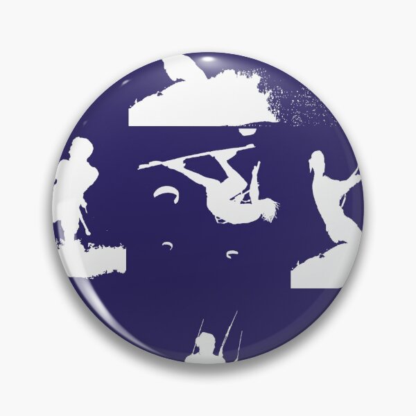 Item preview, Kitesurf White Silhouette Photo Montage Pattern designed and sold by taiche.