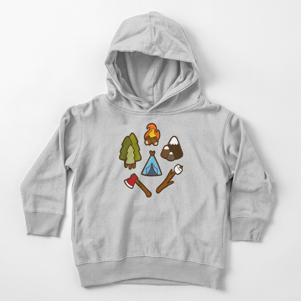 Camping is cool Toddler Pullover Hoodie
