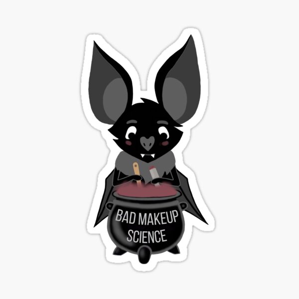 Item preview, Bad Makeup Science Bat designed and sold by crownvictoria23.