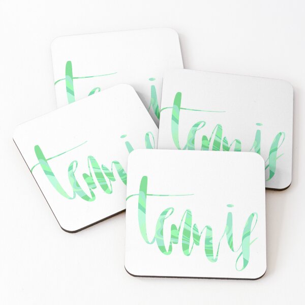Item preview, tennis calligraphy designed and sold by lilystickers65.