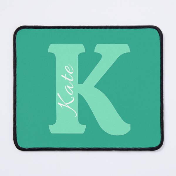 Item preview, Kate Name. Initial K Letter K. Monogram K. Aqua Blue. K name. designed and sold by ABInspired.