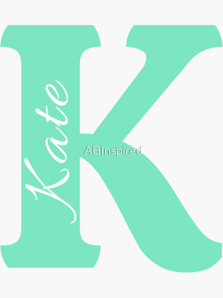 kate-name-initial-k-letter-k-monogram-k-aqua-blue-k-name-sticker