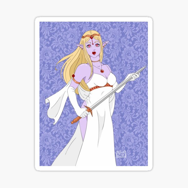 Dark Elf Maiden Sticker