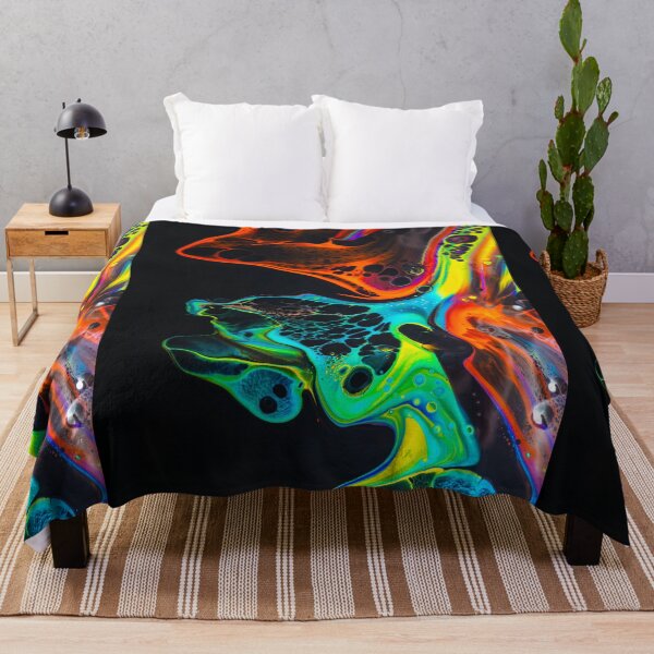 Item preview, Mezcla de colores pinturas neon sobre superficie negra designed and sold by Boleirov.