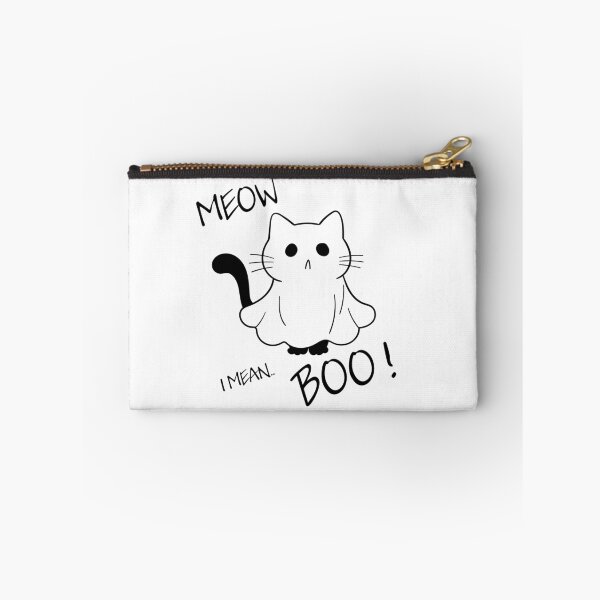 Item preview, Meow, I mean.. Boo! Halloween funny Ghost Cat designed and sold by Marybble.