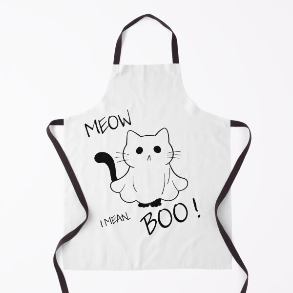 Item preview, Meow, I mean.. Boo! Halloween funny Ghost Cat designed and sold by Marybble.