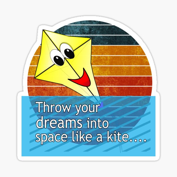 "Kite flying Quotes" Sticker for Sale by BumblebeeDe Redbubble
