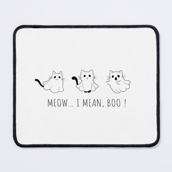 Item preview, Copie de Meow, I mean.. Boo! Halloween funny Ghost Cat designed and sold by Marybble.