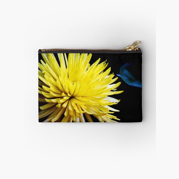 Item preview, Close-up of a yellow flower and black background designed and sold by celinebisson.
