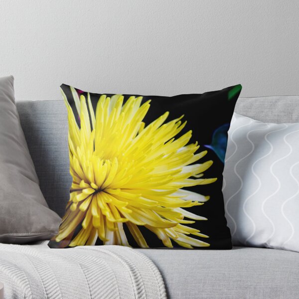 Item preview, Close-up of a yellow flower and black background designed and sold by celinebisson.