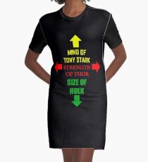 Superhero Stud Graphic T-Shirt Dress