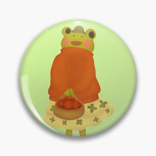 Item preview, Karla the frog in the fall picking apples designed and sold by jadefujiwara.