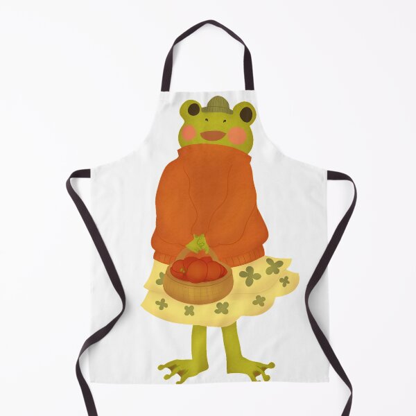 Item preview, Karla the frog in the fall picking apples designed and sold by jadefujiwara.