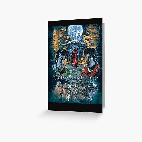 An American Werewolf in London Greeting Card & Horror Movie Classics Wrapping Paper Premium Birthday Card and Black Envelope Includes up to 8 Feet of Scary Gift Wrap plus a FREE Silver Ink Pen! An American Werewolf in London Greeting Card & Horror Movie Classics Wrapping Paper Premium Birthday Card and Black Envelope Includes up to 8 Feet of Scary Gift Wrap plus a FREE Silver Ink Pen!