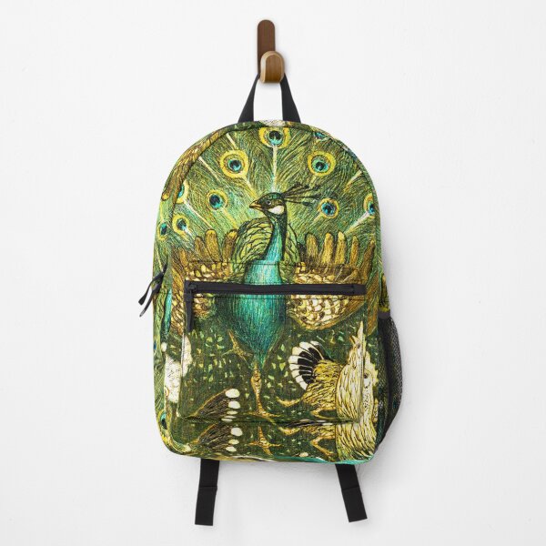 Item preview, Peacock and chickens by Theo van Hoytema. designed and sold by mycloudzdesign.