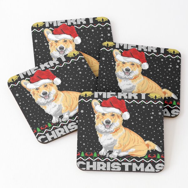 Item preview, Merry Christmas Santa Hat Matching Ugly Corgi Christmas designed and sold by MichaelAgree.