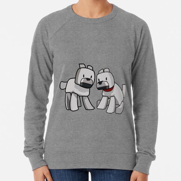 Minecraft Wolf / Minecraft Dogs Lightweight Sweatshirt