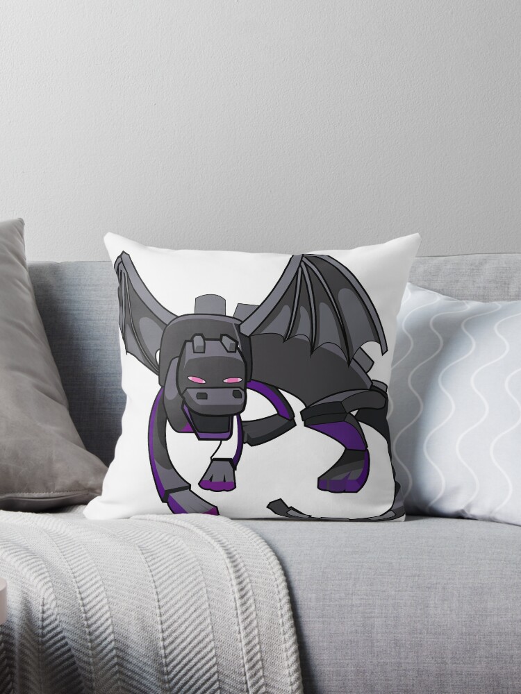 Minecraft Ender Dragon Throw Pillow By Truefanatics