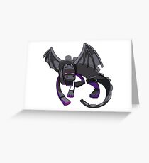 Minecraft Ender Dragon Greeting Card