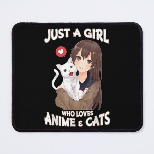Item preview, Just A Girl Who Loves Anime & Cats Cute designed and sold by TERRYCOXSHOP.