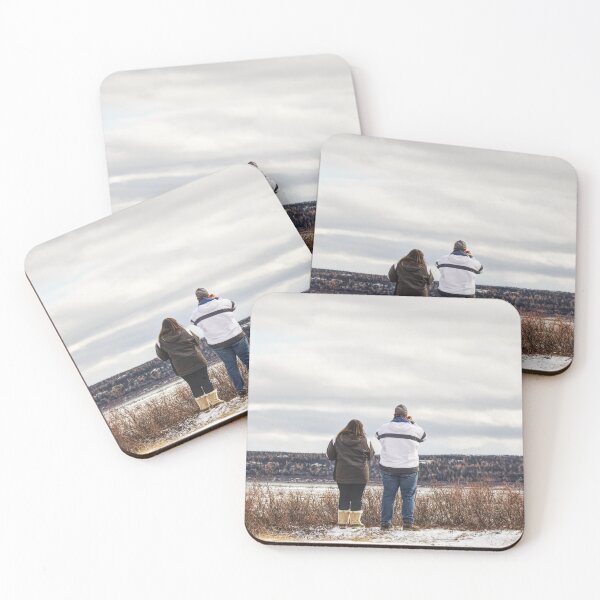 Item preview, Couple admiring the landscape in Kuujjuaq designed and sold by celinebisson.
