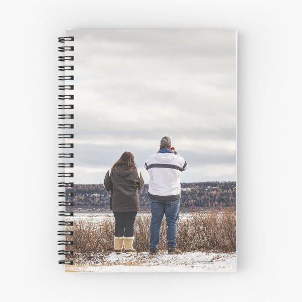 Item preview, Couple admiring the landscape in Kuujjuaq designed and sold by celinebisson.