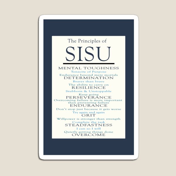 Item preview, SISU motivational poster designed and sold by Microwhites.