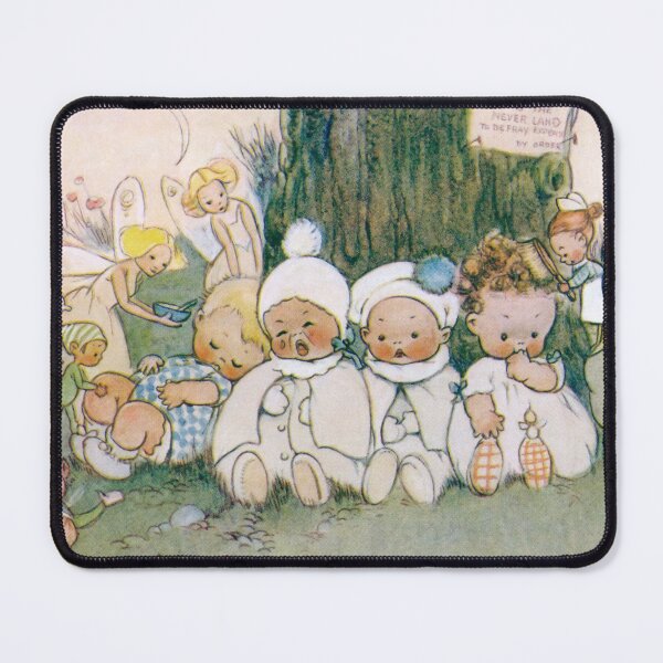 Fairies Taking Care of Babies Peter Pan and Wendy Mabel Lucie Attwell Mouse Pad