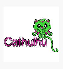 Cathulhu (Lovecraft Loves Cats!) Photographic Print