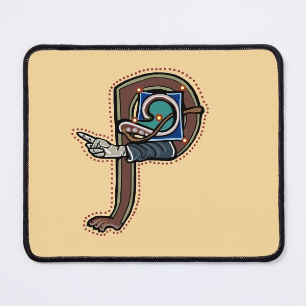 Item preview, Letter P Manicule W 14C Maastricht Psalter parody  designed and sold by Donnahuntriss.