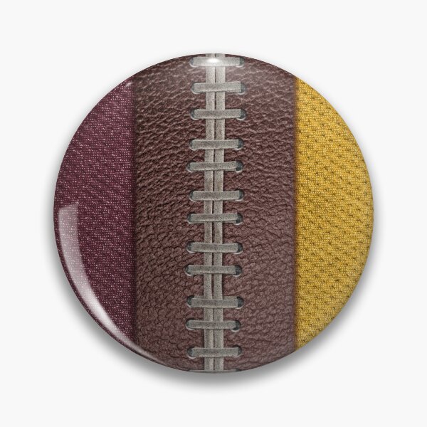 Item preview, Football Burgundy and Gold Team Spirit Patch designed and sold by Michele Engling.