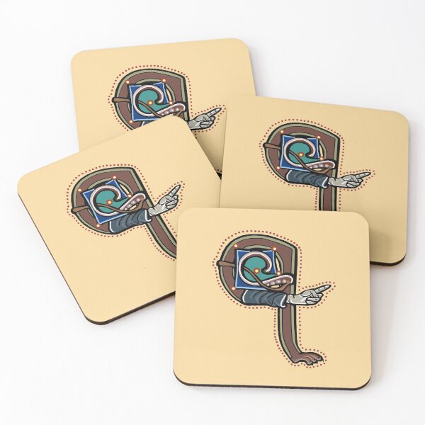 Item preview, Letter Q Manicule W 14C Maastricht Psalter parody  designed and sold by Donnahuntriss.