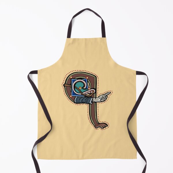 Item preview, Letter Q Manicule W 14C Maastricht Psalter parody designed and sold by Donnahuntriss.