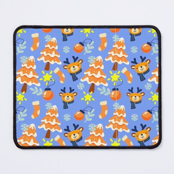 Item preview, Reining Reindeer Christmas Blue Orange designed and sold by Ashberry2.
