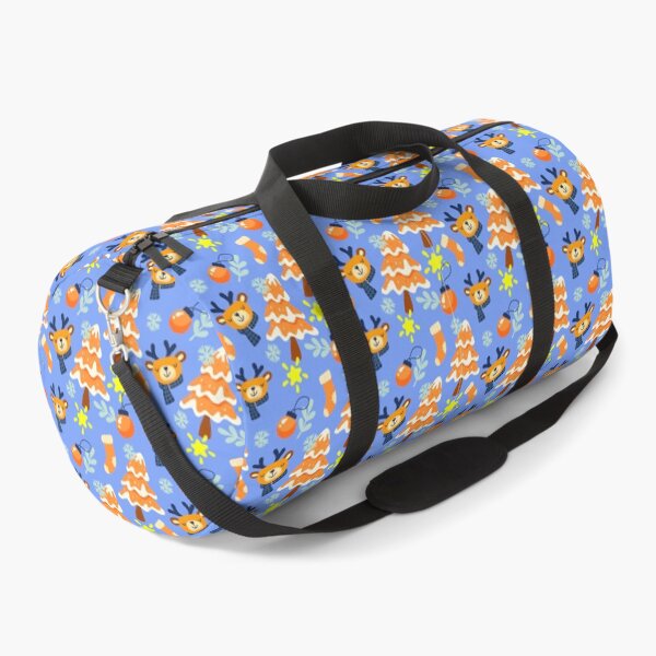 Item preview, Reining Reindeer Christmas Blue Orange designed and sold by Ashberry2.