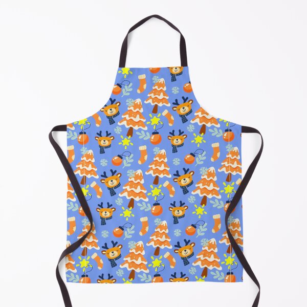 Item preview, Reining Reindeer Christmas Blue Orange designed and sold by Ashberry2.