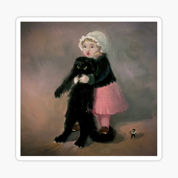 Satan after Steinlen Sticker