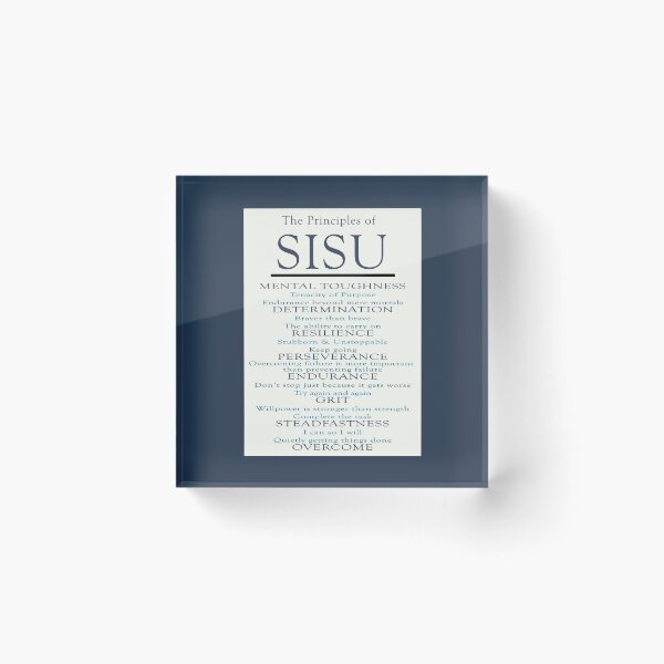 Item preview, SISU motivational poster designed and sold by Microwhites.