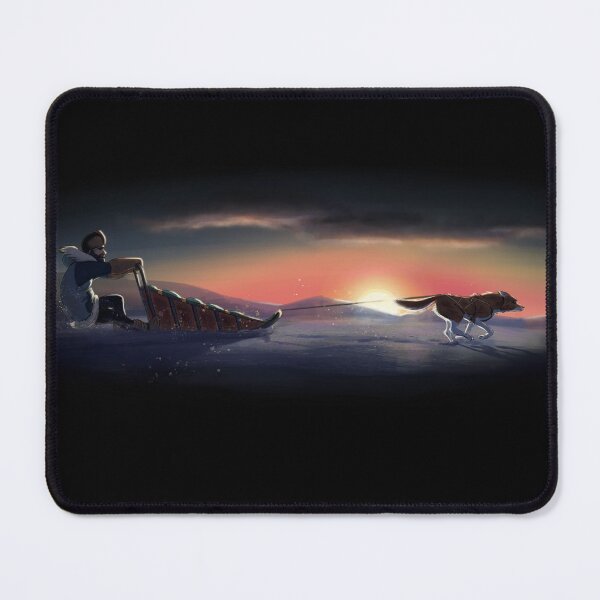 Item preview, Dogsledding with Husky Under Alaskan Sunset designed and sold by Sprucehead.