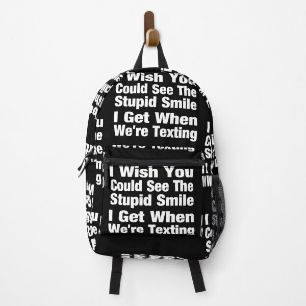 Item preview, I Wish You Could See The Stupid Smile I Get When We're Texting Typography Love or Relationship Quote in General Style - Funny designed and sold by Vasabi88.
