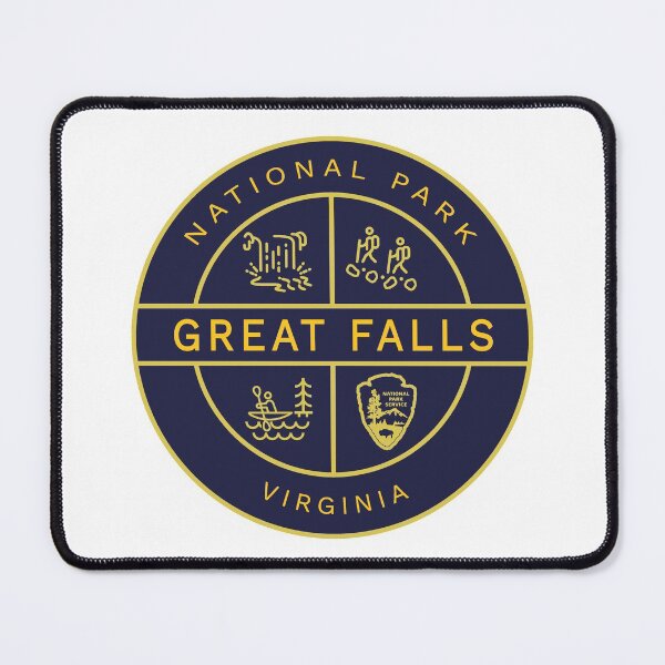 Item preview, Great Falls National Park Heraldic Logo Blue designed and sold by VanyaKar.