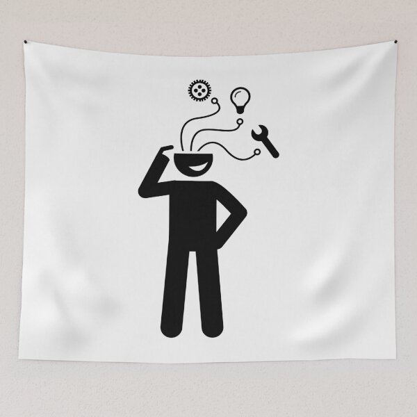 Item preview, Skillful Man - Person Stickman - Black Version designed and sold by Stickman--.