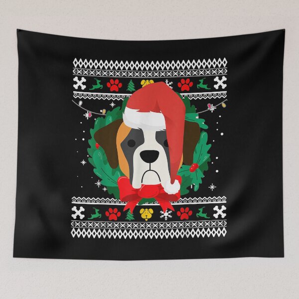 Item preview, Saint Bernard Ugly Christmas  designed and sold by blockerbab.
