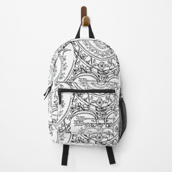 Item preview, Hearts Arrows and Flowers Infinity Pattern Backpack  designed and sold by wrongcamouflage.