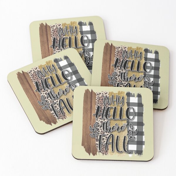 Item preview, Why Hello There Fall Plaid And Leopard Print designed and sold by ChicoryJunction.