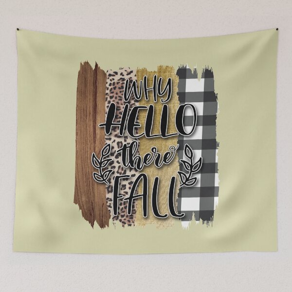 Item preview, Why Hello There Fall Plaid And Leopard Print designed and sold by ChicoryJunction.