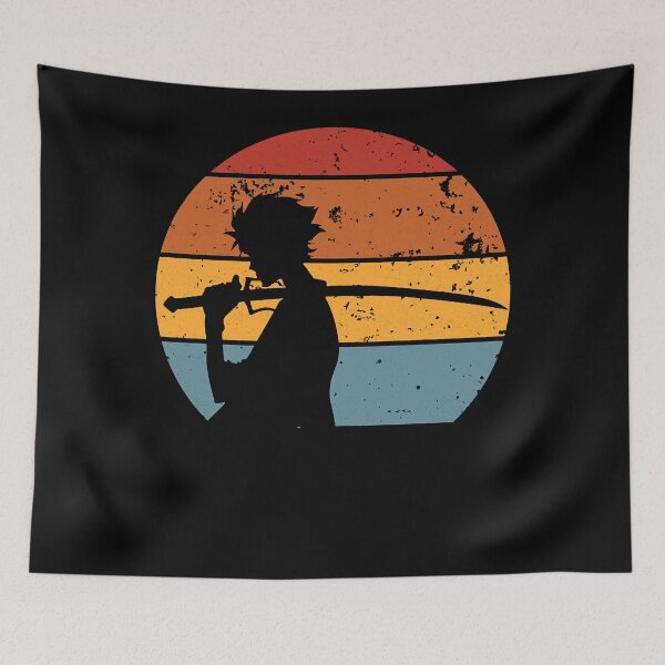 Item preview, Samurai Champloo Mugen Sunset Silhouette, Mugen Samurai Champloo Black Text Classic designed and sold by JoanLambert01.