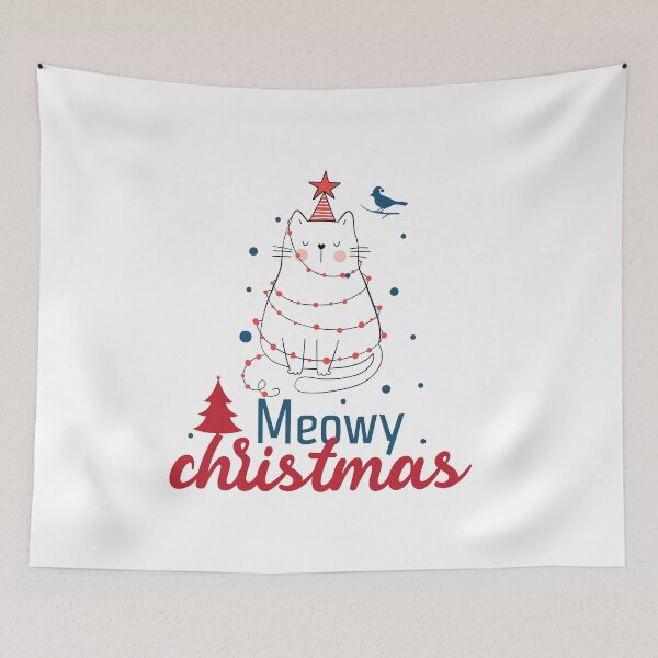 Item preview, Meowy Christmas - Christmas designed and sold by cruzzcreation.