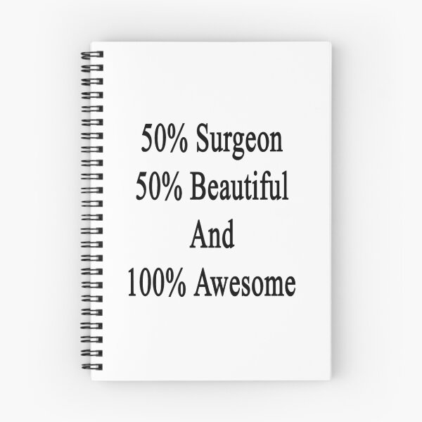 Item preview, 50% Surgeon 50% Beautiful And 100% Awesome designed and sold by supernova23.