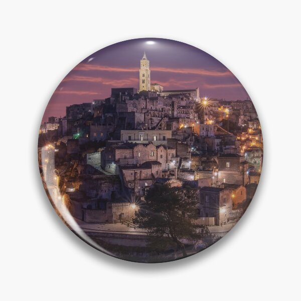 Item preview, Matera, Basilicata, Italy at night designed and sold by mitzobs.
